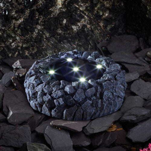 Smart Solar LED Outdoor Garden Rock Light