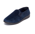Men's Warm Hard Sole Slippers William Blue