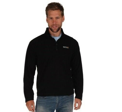 Regatta Men's Thompson Lightweight Half Zip Fleece Black