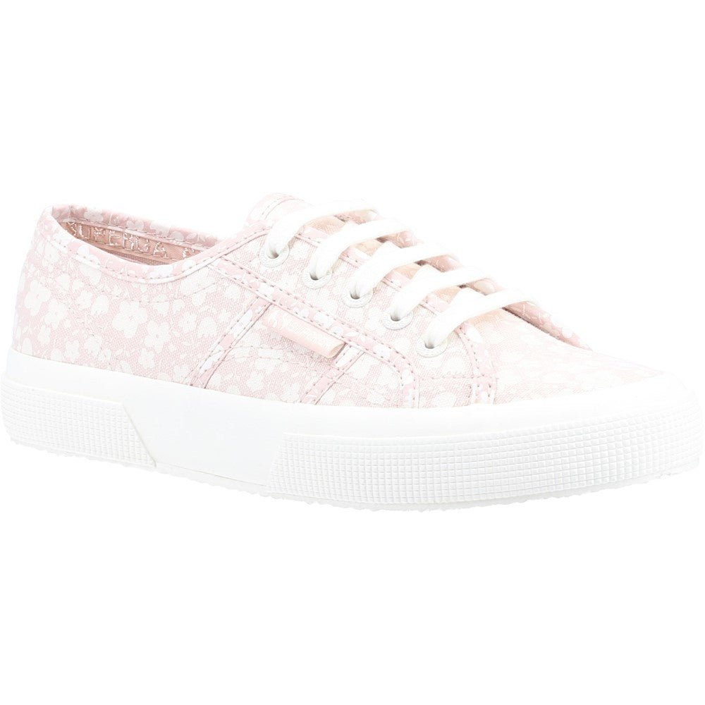 Superga 2750 Cotu Classic Womens Trainer Pink Floral - Renna Clothing