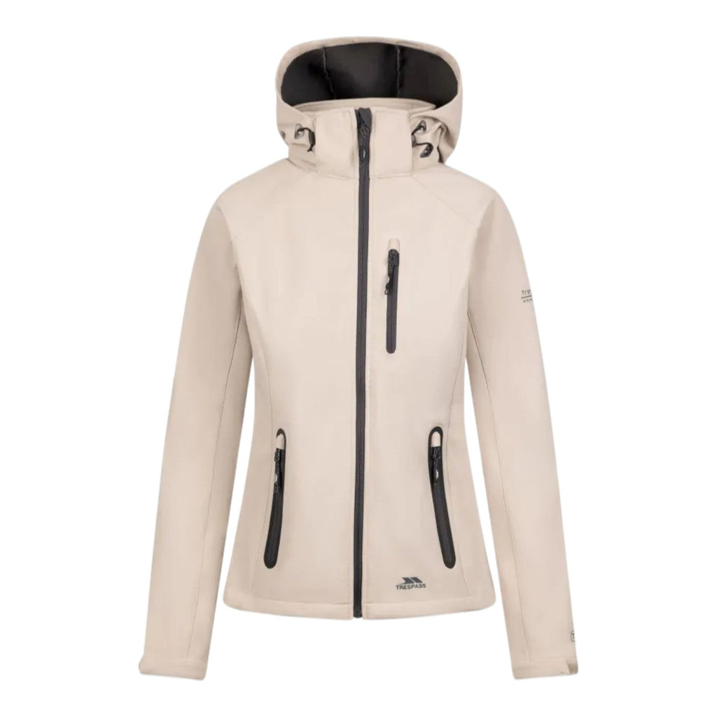 Trespass Bela II Women’s Softshell Jacket Soft Stone - Renna Clothing