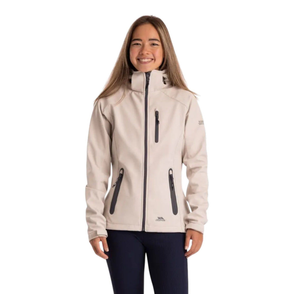 Trespass Bela II Women’s Softshell Jacket Soft Stone - Renna Clothing