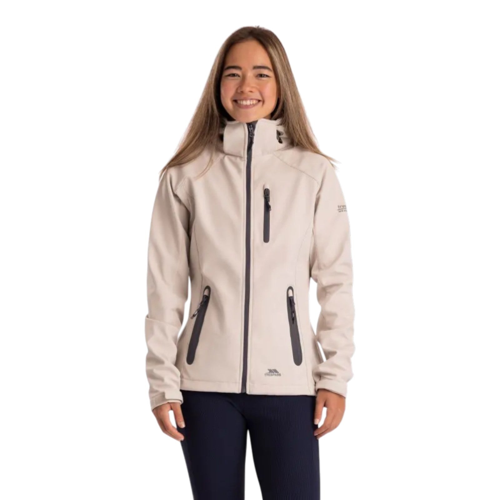 Trespass Bela II Women’s Softshell Jacket Soft Stone - Renna Clothing