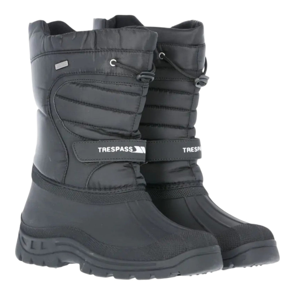Trespass Dodo Unisex Snow Boots Black - Renna Clothing
