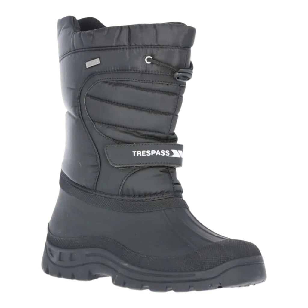 Trespass Dodo Unisex Snow Boots Black - Renna Clothing