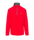 Trespass Men's Blackford Lightweight Half Zip Fleece Red - Renna Clothing