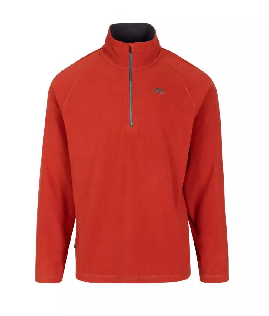 Trespass Men's Blackford Lightweight Half Zip Fleece Salsa - Renna Clothing