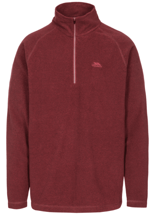Trespass Men's Keynote Lightweight Half Zip Fleece Prune - Renna Clothing