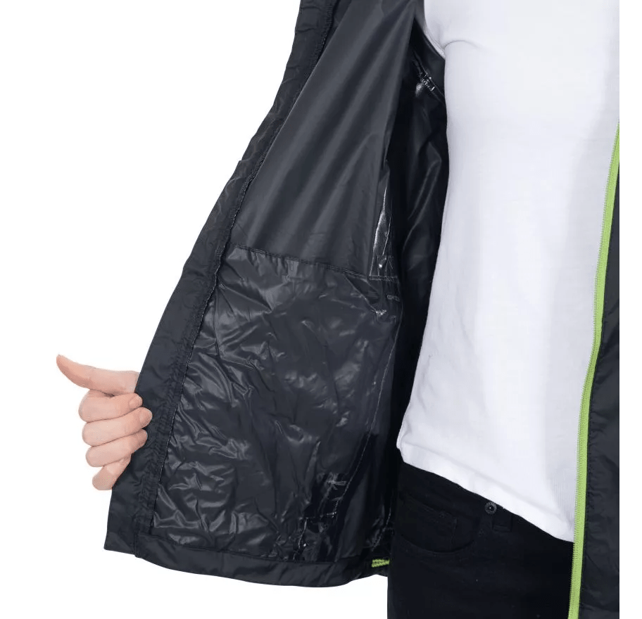 Trespass Unisex Qikpak Packable Waterproof Jacket Black - Renna Clothing