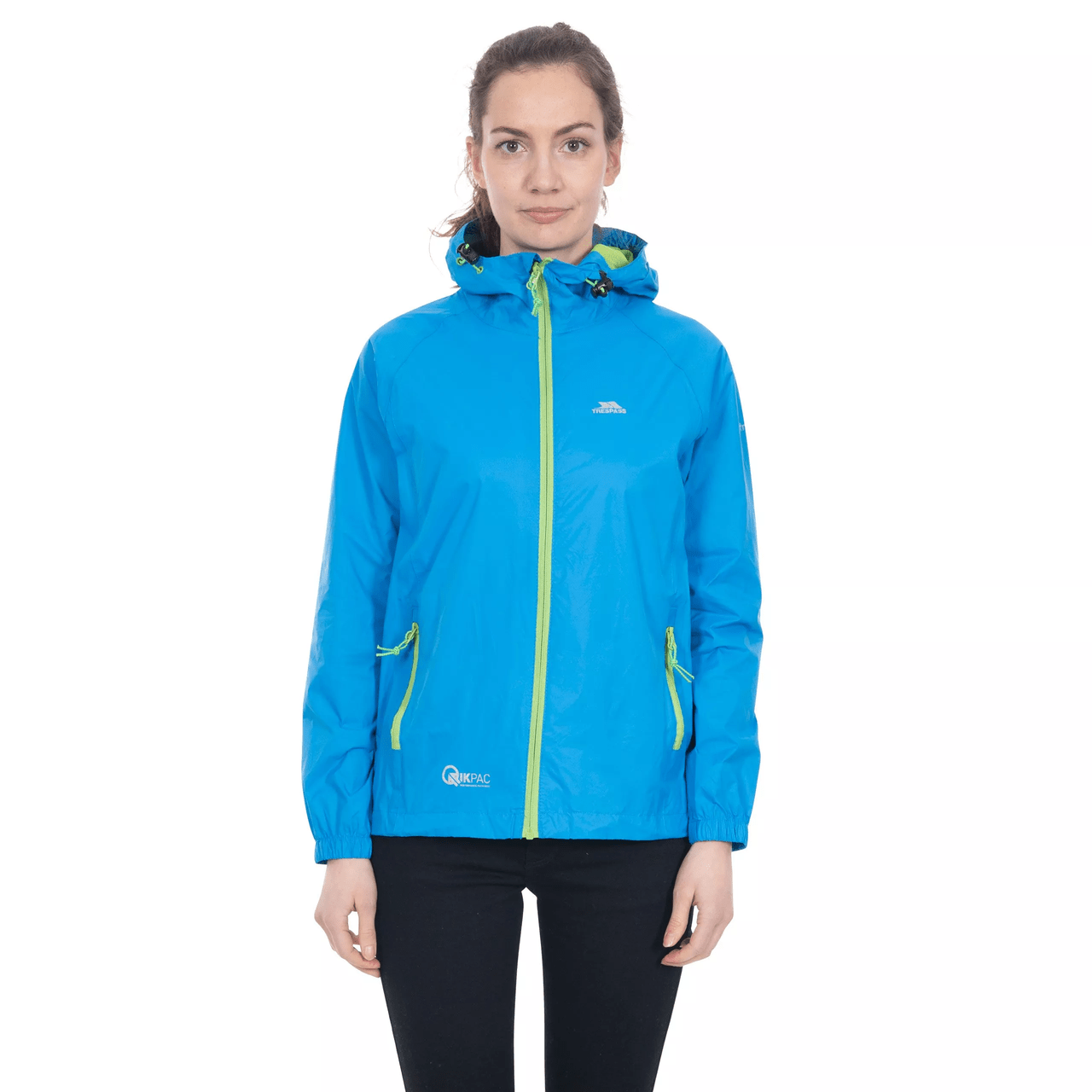 Trespass Unisex Qikpak Packable Waterproof Jacket Cobalt Blue - Renna Clothing