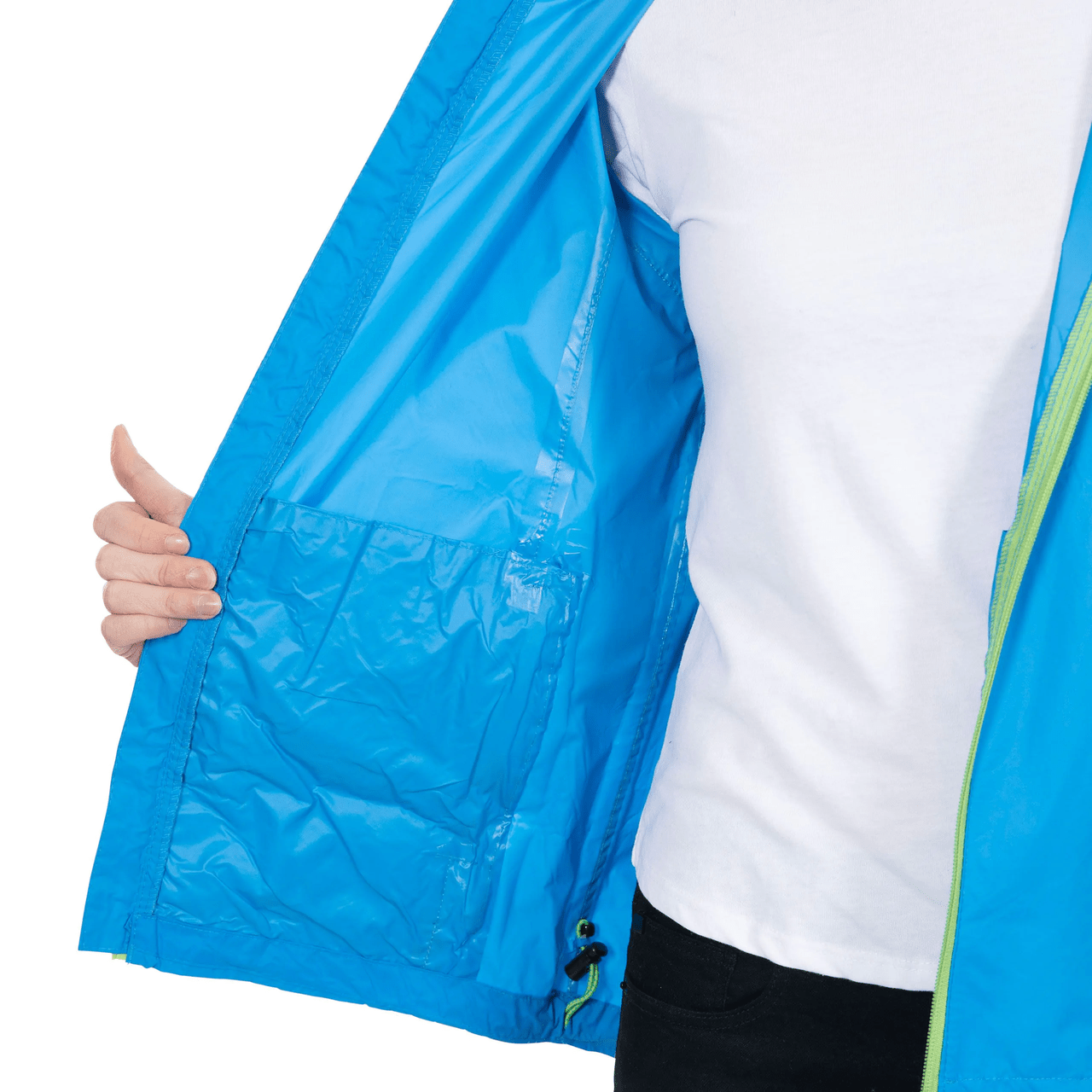 Trespass Unisex Qikpak Packable Waterproof Jacket Cobalt Blue - Renna Clothing