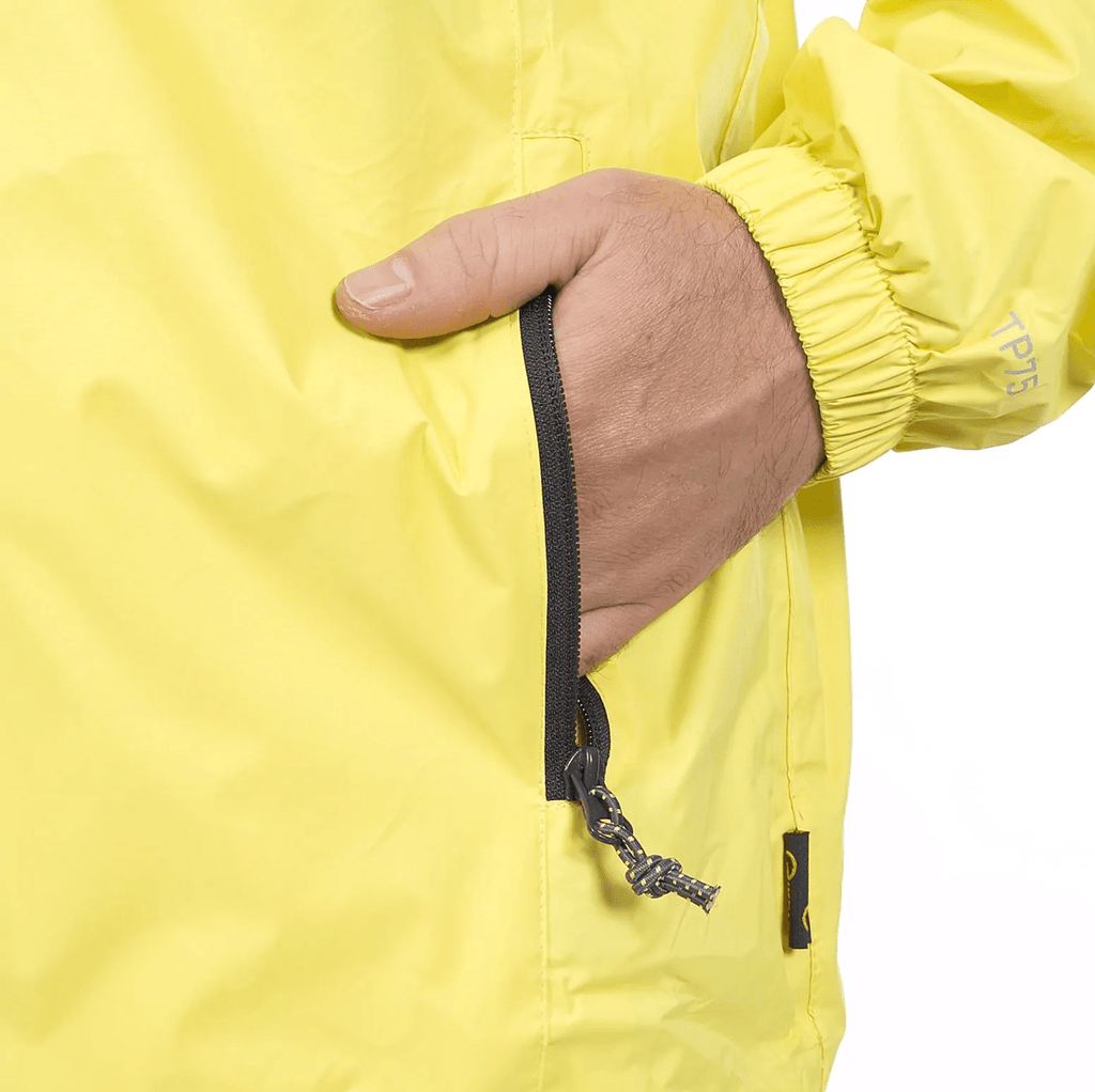 Trespass Unisex Qikpak Packable Waterproof Jacket Yellow - Renna Clothing