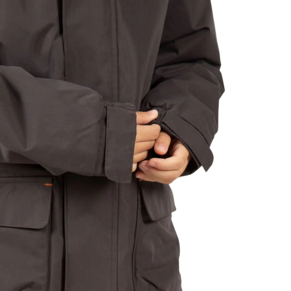 Trespass Upbeat Kids Waterproof Padded Parka Jacket Dark Grey - Renna Clothing