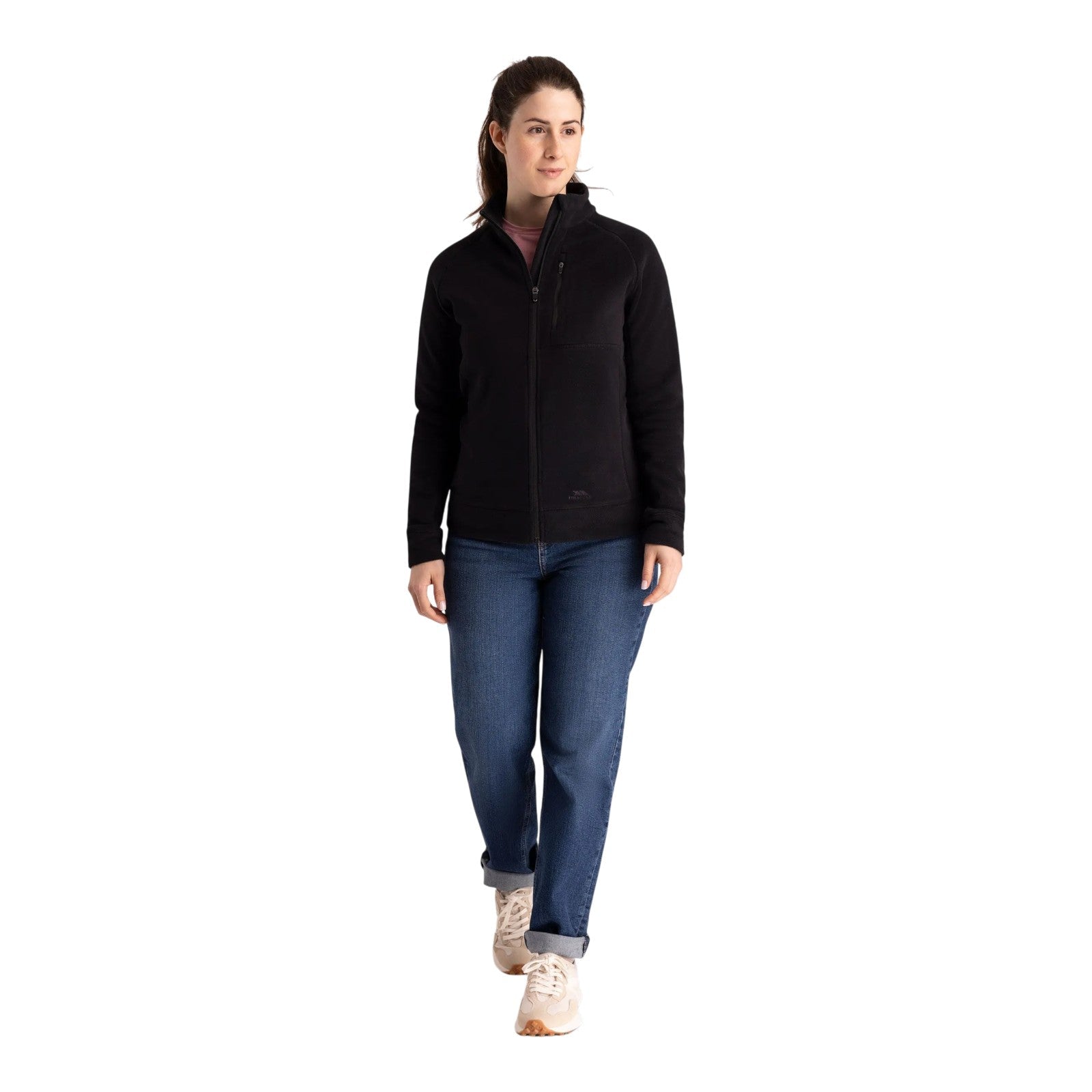 Trespass Women’s Script Microfleece Fleece Black - Renna Clothing
