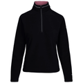 Trespass Women's Skylar Lightweight Half Zip Fleece Black Light Mulberry - Renna Clothing