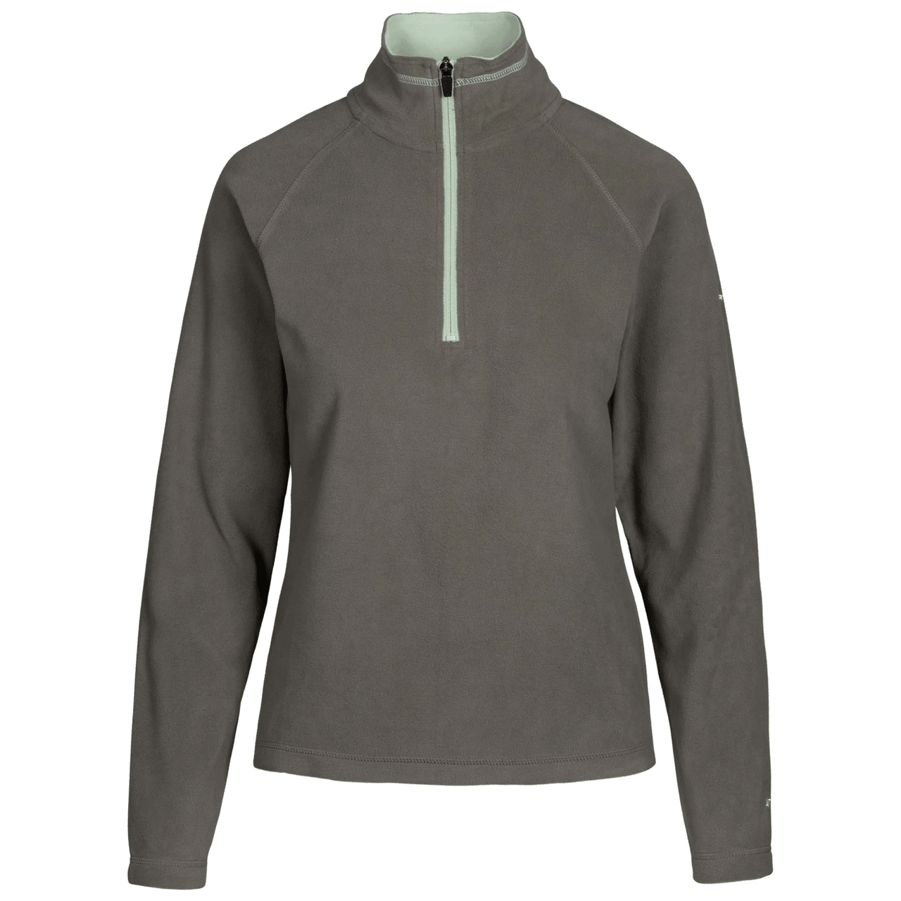 Trespass Women's Skylar Lightweight Half Zip Fleece Herb Green - Renna Clothing
