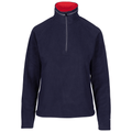 Trespass Women's Skylar Lightweight Half Zip Fleece Navy Red - Renna Clothing