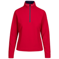 Trespass Women's Skylar Lightweight Half Zip Fleece Red - Renna Clothing