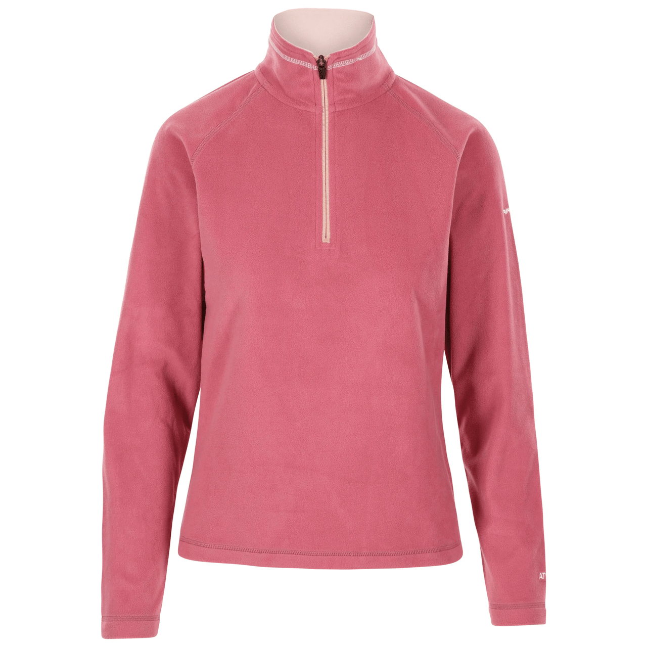 Trespass Women's Skylar Lightweight Half Zip Fleece Rose Blush Pink - Renna Clothing