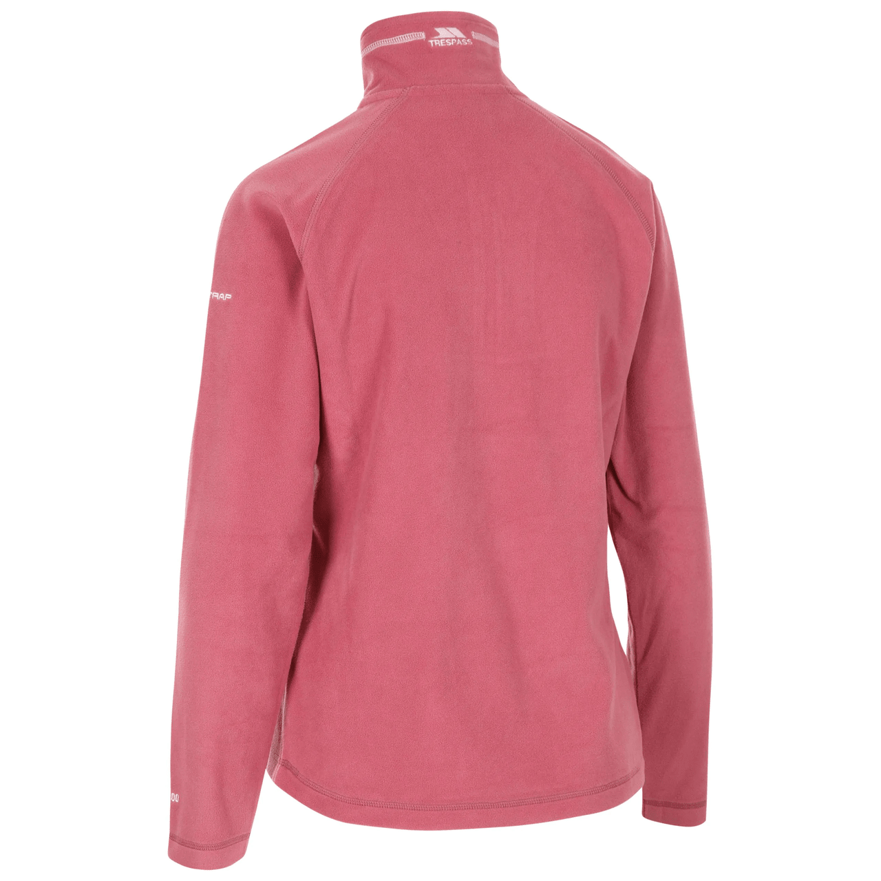 Trespass Women's Skylar Lightweight Half Zip Fleece Rose Blush Pink - Renna Clothing