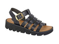 Women's Gladiator ChunkySandals Black - Renna Clothing