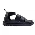 Women's Gladiator Fishermans Sandals Black - Renna Clothing