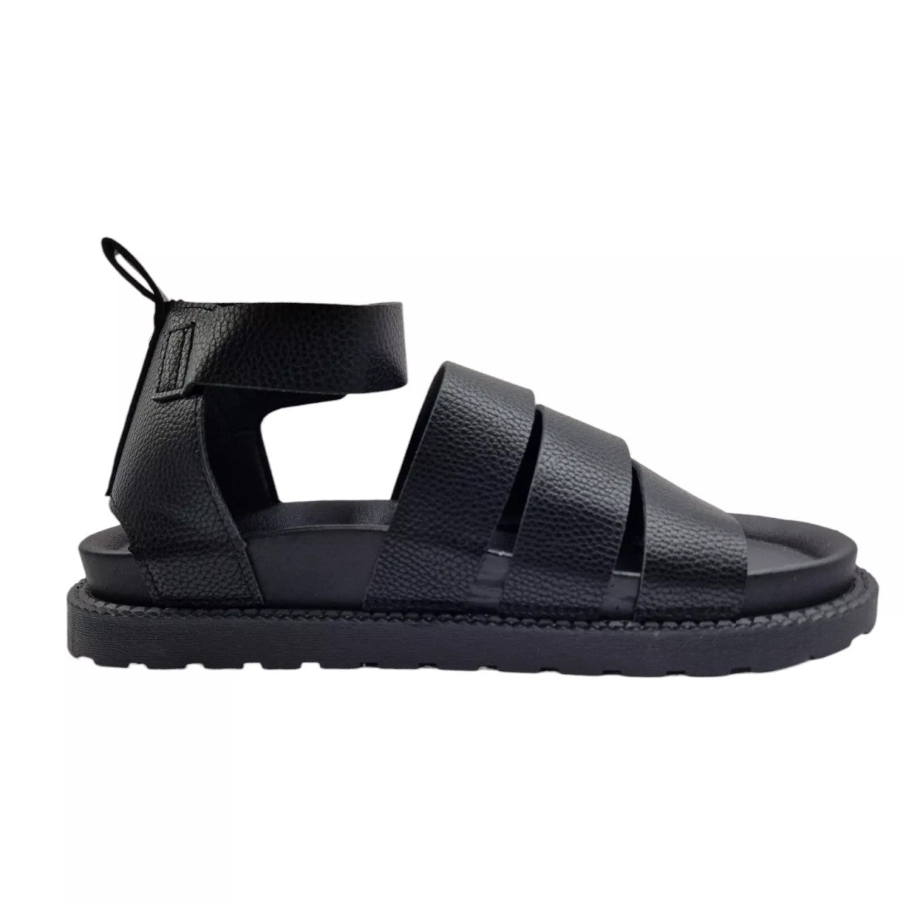 Women's Gladiator Fishermans Sandals Black - Renna Clothing