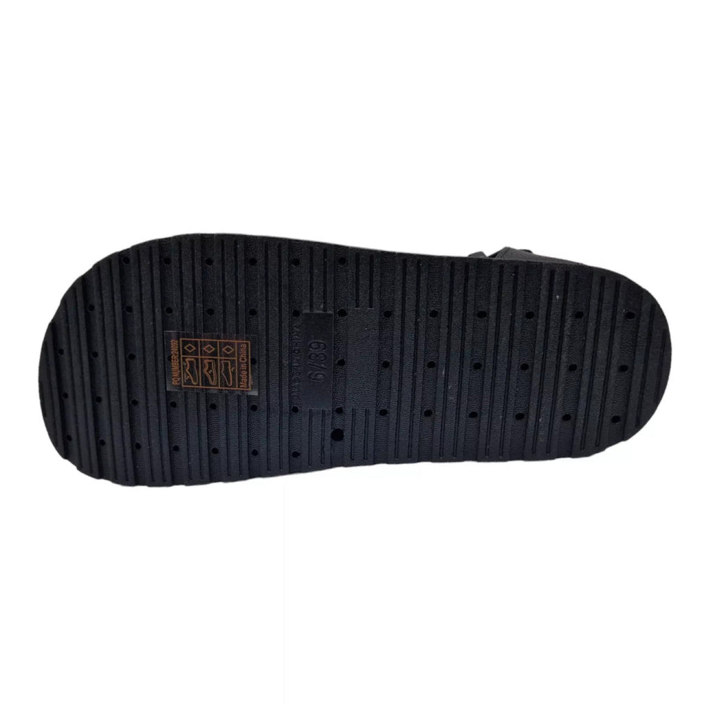 Women's Gladiator Fishermans Sandals Black - Renna Clothing