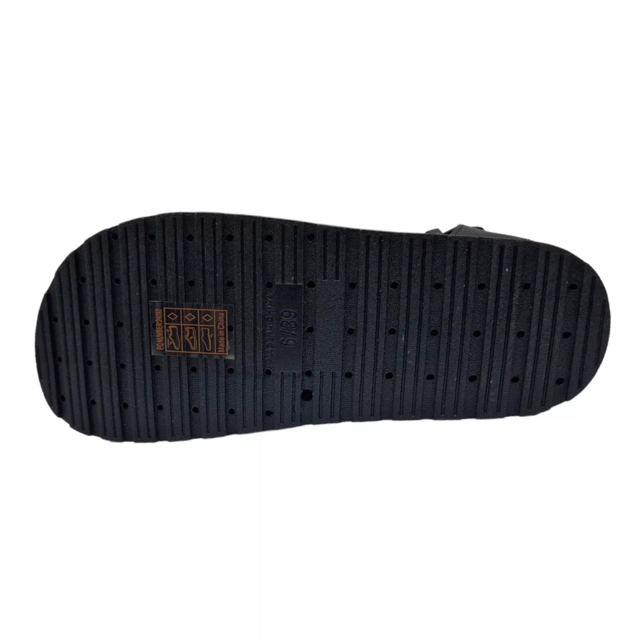 Women's Gladiator Fishermans Sandals Black - Renna Clothing