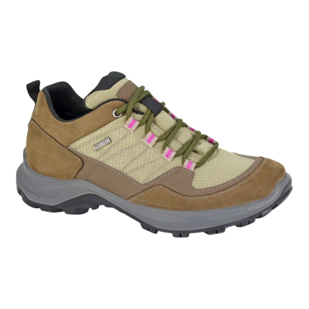 Women’s IMAC Leather Waterproof Trail Walking Shoes Brown - Renna Clothing