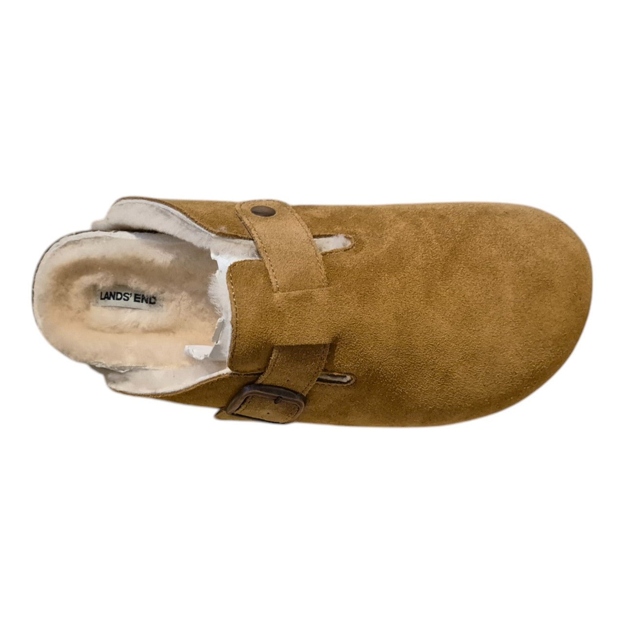 Womens Leather Mule Toe Covered Sandals Brown - Renna Clothing