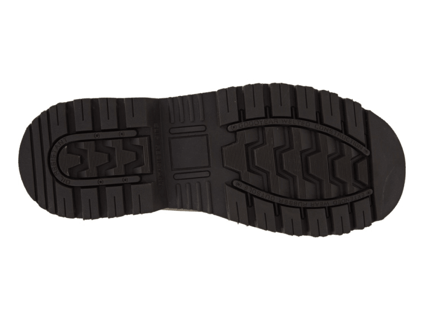 Woodland Leather Hiking Work Boots Black - Renna Clothing