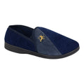 Zedzzz Men’s Twin Gusset Slippers - Navy - Renna Clothing